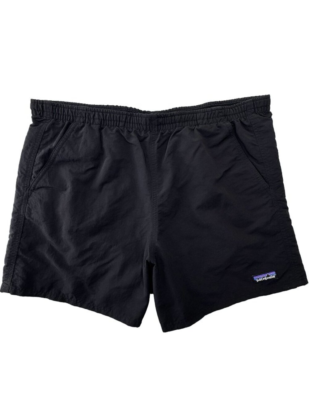 Patagonia Women's Baggies Shorts 5” Large Black Unlined Hybrid Beach Running Gym